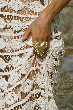 Barely There Heart Ring - Gold/Silver