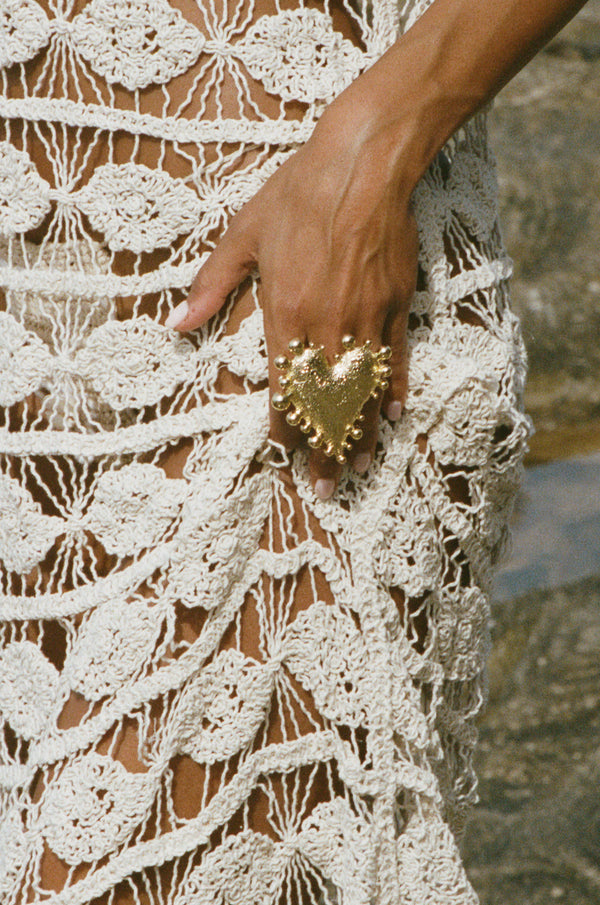Barely There Heart Ring - Gold/Silver